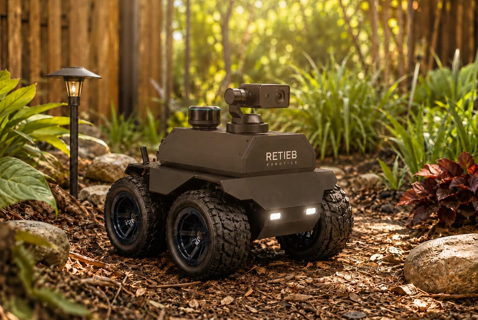Concept visualisation of the mature ERDEN Scout platform — a modular outdoor ground rover